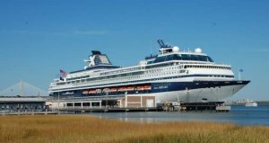Our Celebrity ship docked in Charleston, SC